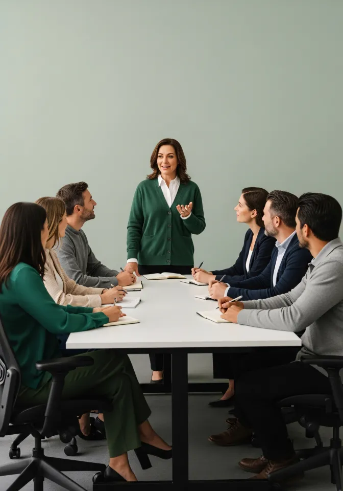 Beratungsteam mit Kunden am Tisch