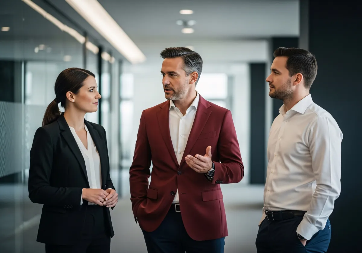 Beratungssituation im modernen Büro