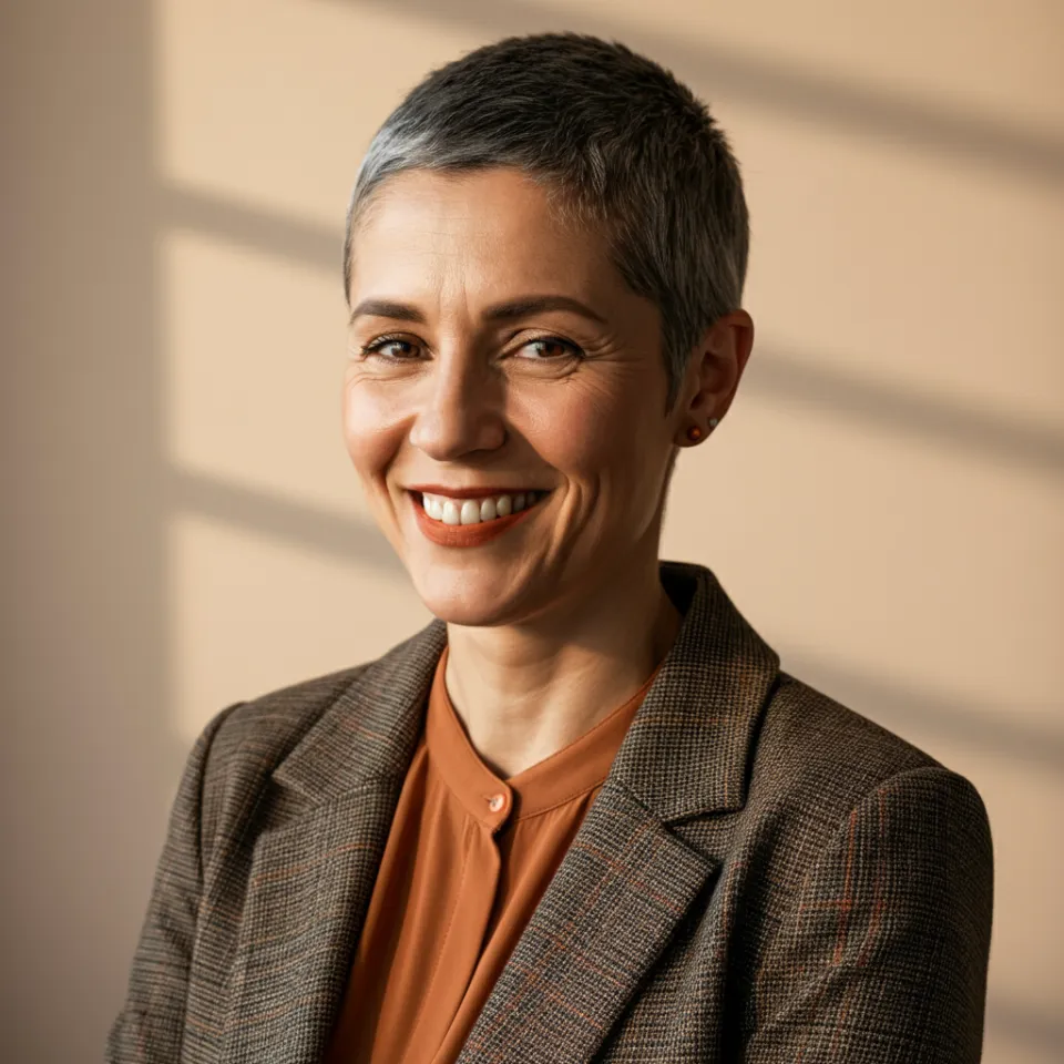 Zufriedene Kundin in Beratung