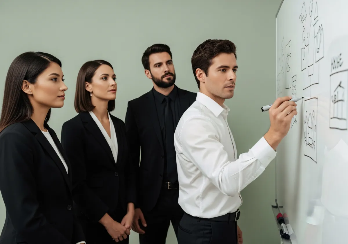 Symbolhafte Reise zur finanziellen Sicherheit